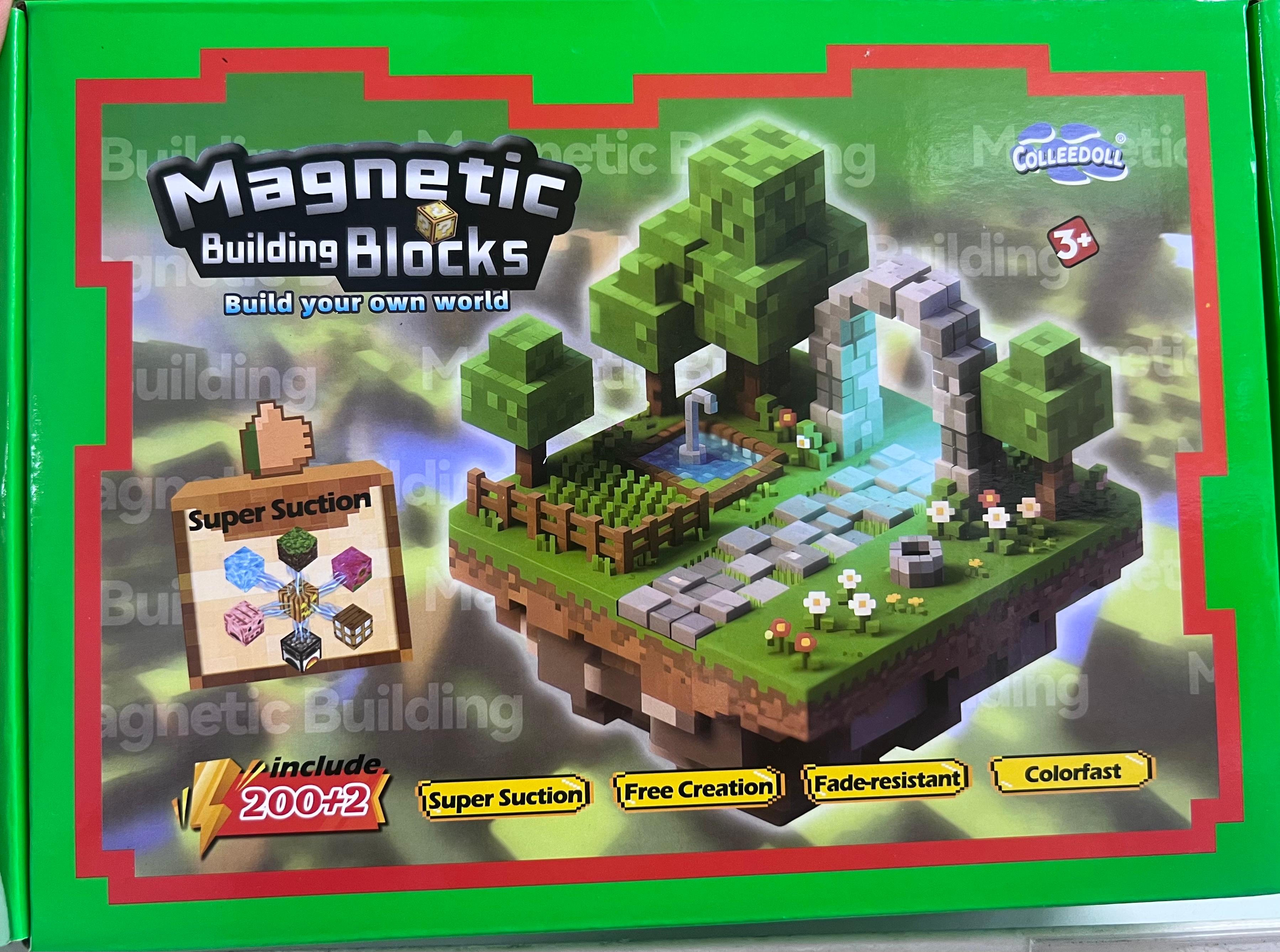 SET DE BLOQUES MAGNETICOS TIPO MINERCRAF